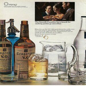 1967 Seagram’s V.O. Canadian Whiskey Blend Vintage Magazine Print Ad/Poster
